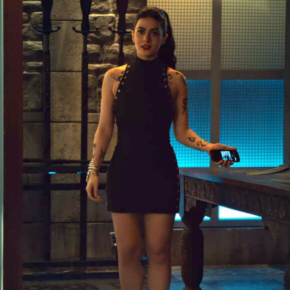 Cinq à Sept Ava Mock-Neck Crepe Grommet Dress ASO Isabelle Lightwood - Picture 11 of 12